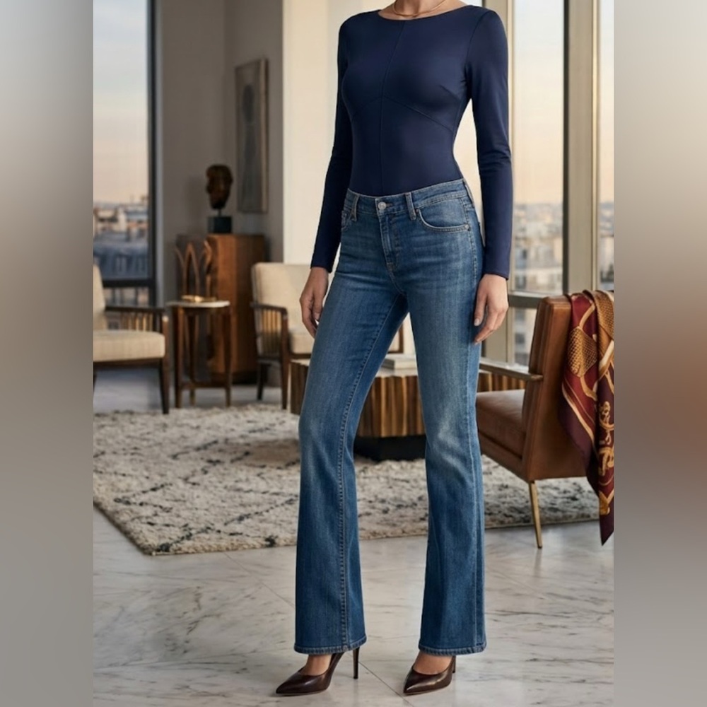 7 For All Mankind Jeans Classic Blue BOOTCUT Women's Jeans
